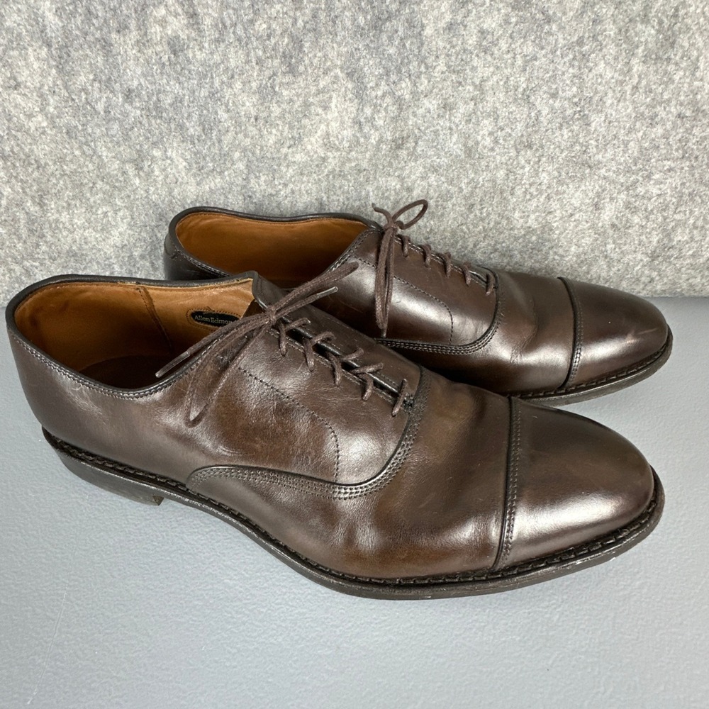 Allen Edmonds Shoes Mens 11.5 D Brown Park Avenue Oxford Cap Toe Leather Dress